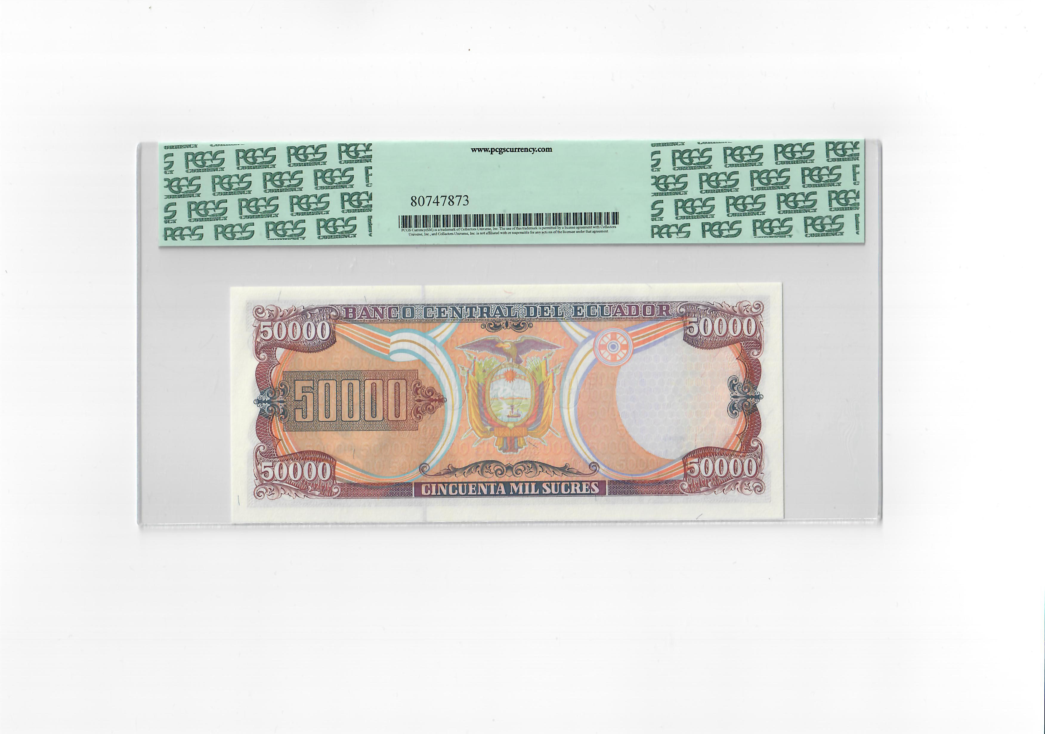 50,000 Sucres, Ecuador - Image 2