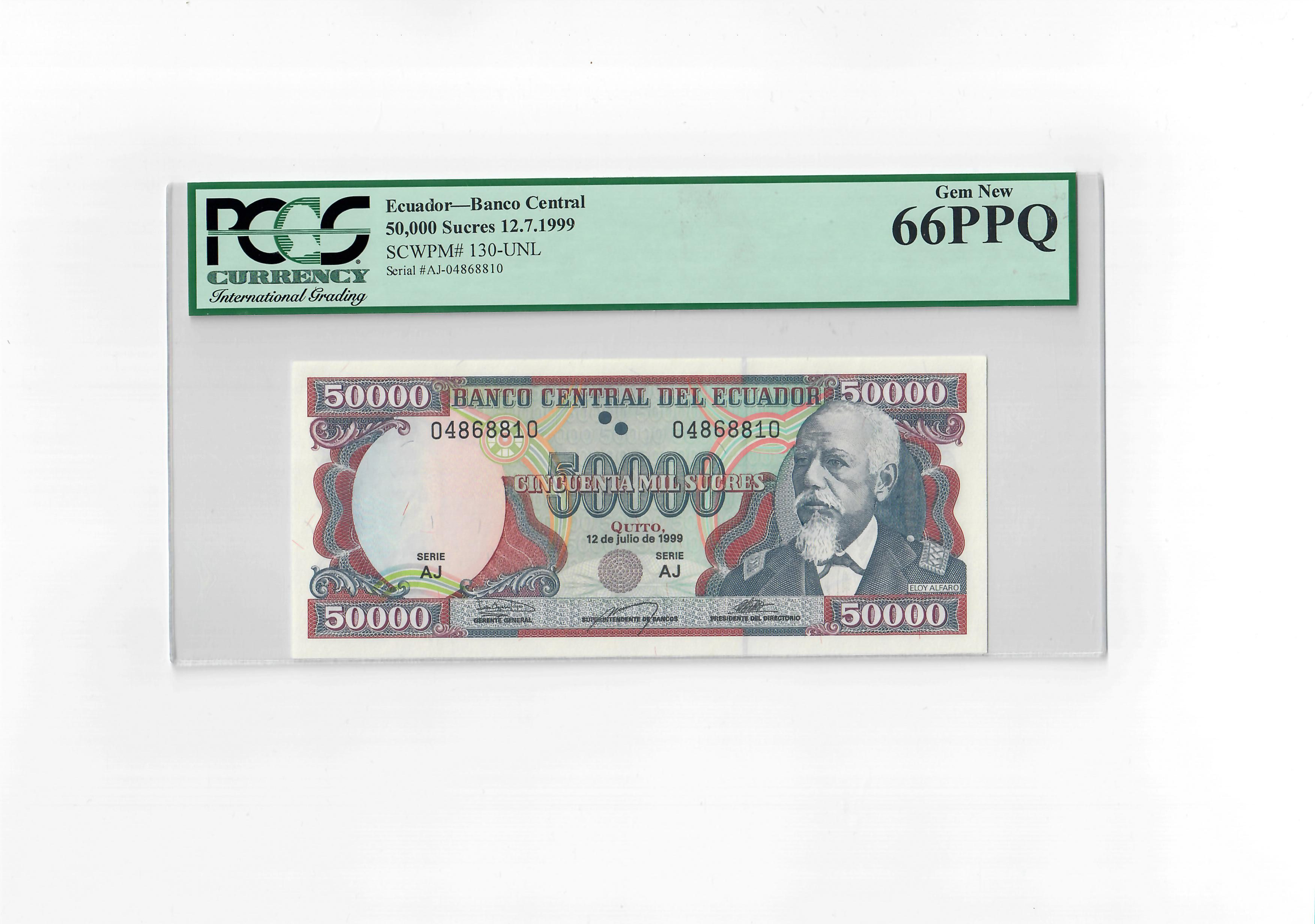50,000 Sucres, Ecuador