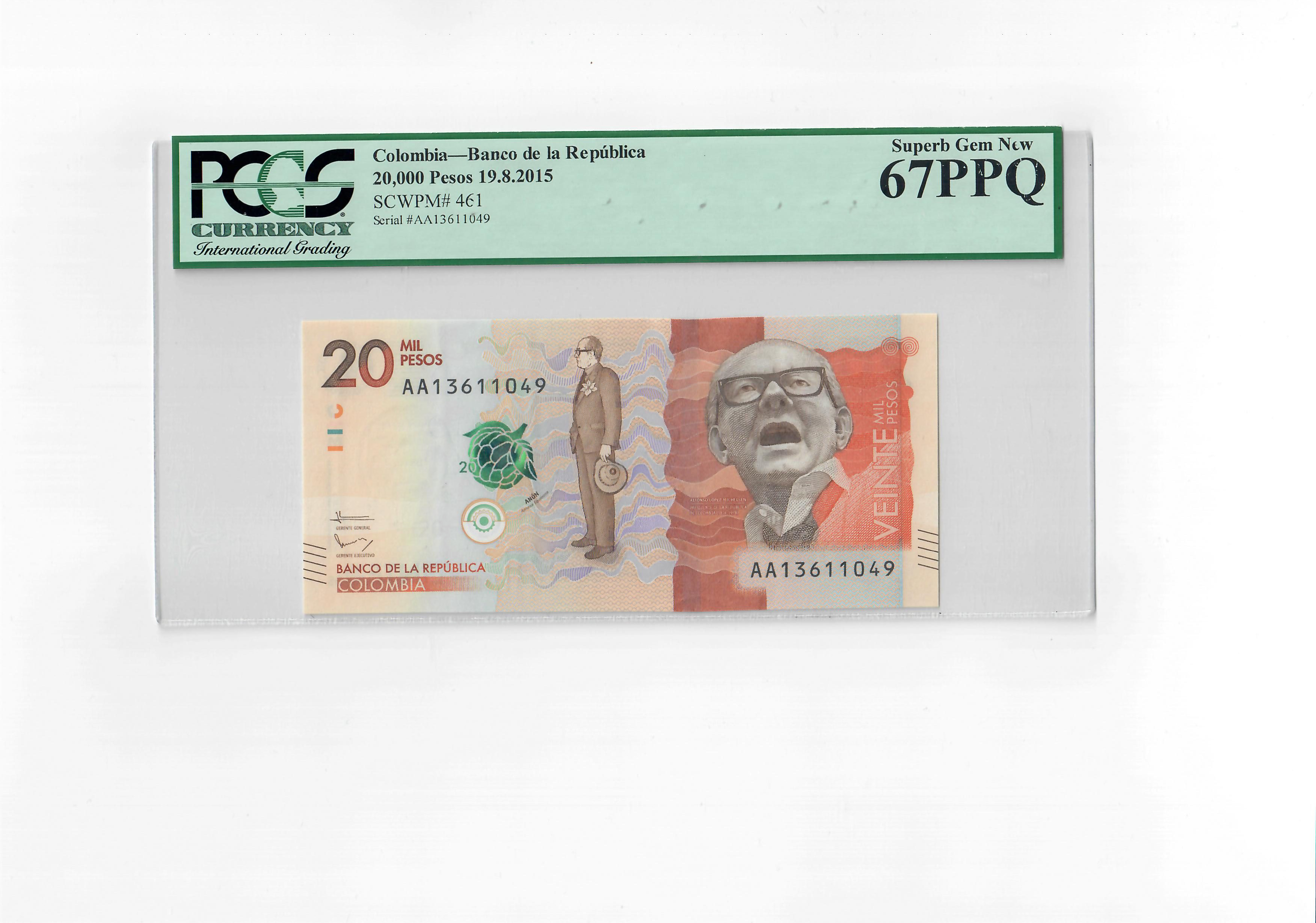 20,000 Pesos, Colombia