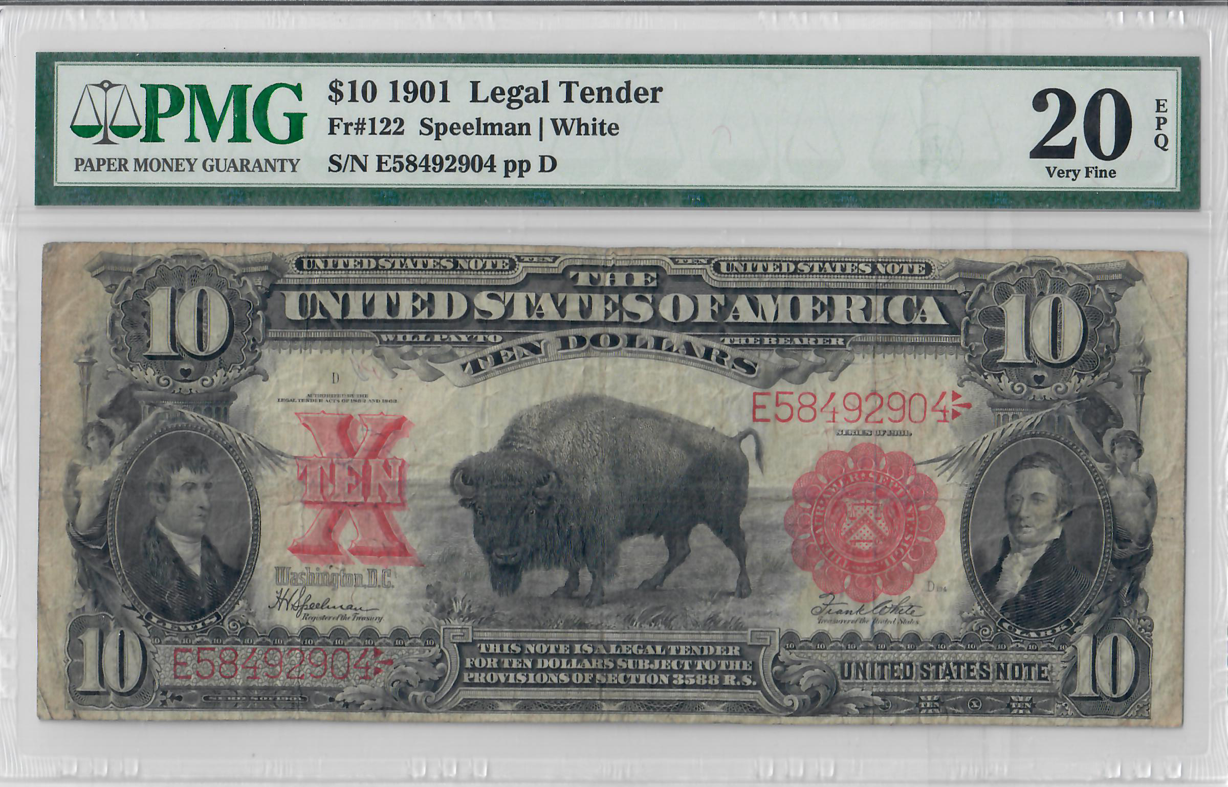 $10, USA 1901