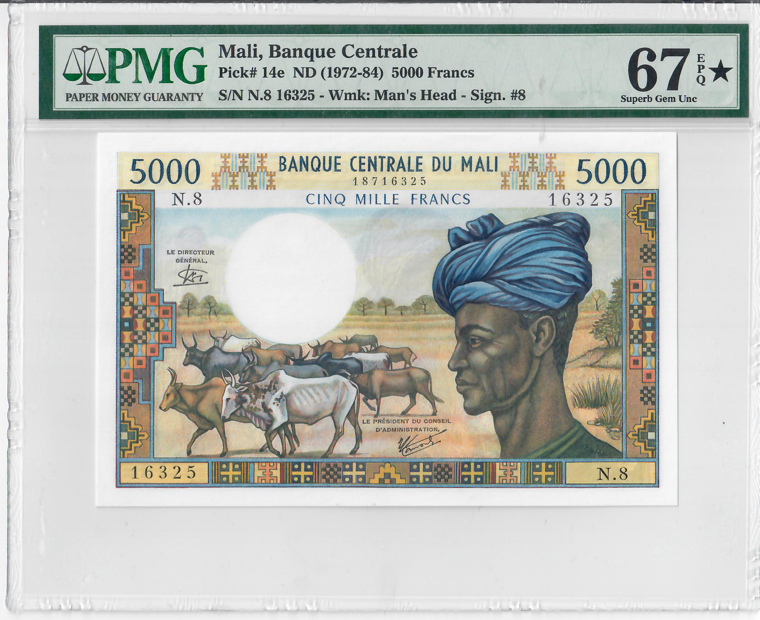 5000 Francs, Mali
