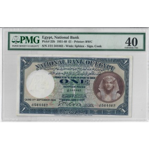 £1, Egypt 1931-40