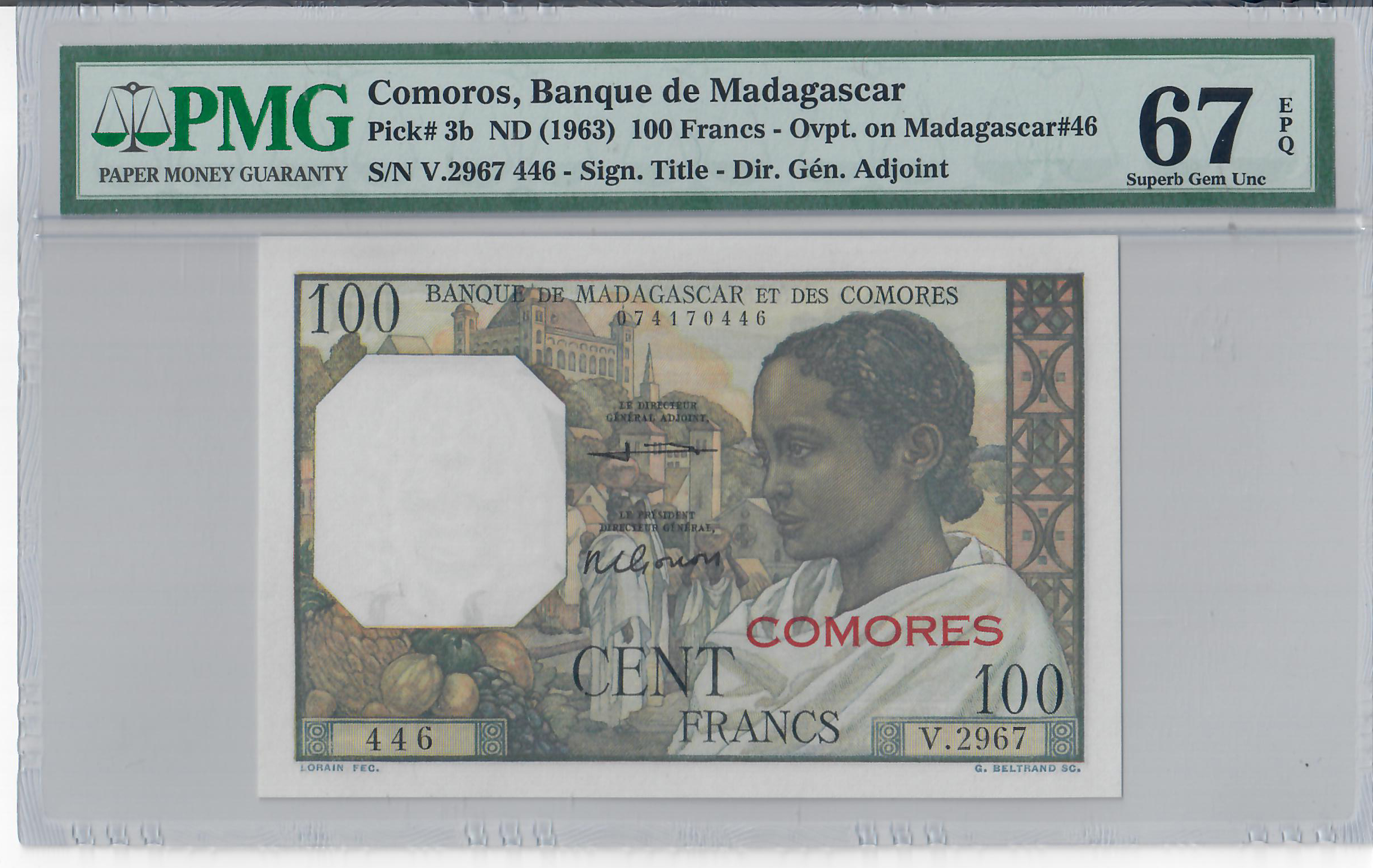 100 Francs, Comoros