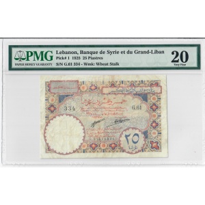 25 Piastres, Lebanon