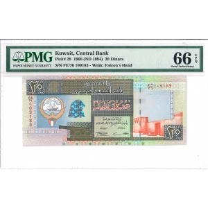 20 Dinars, Kuwait 1968