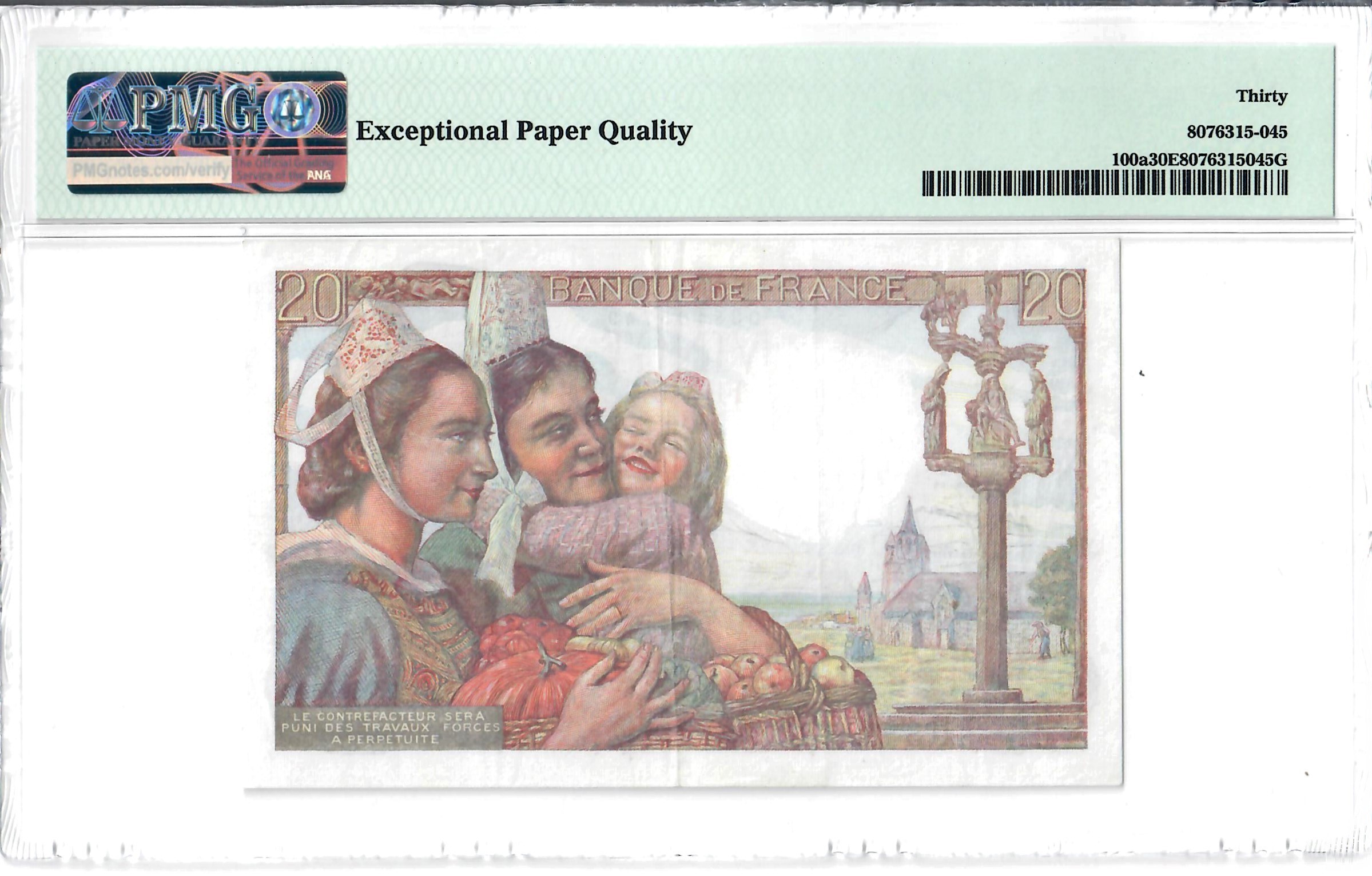 20 Francs, France 1942-44 - Image 2