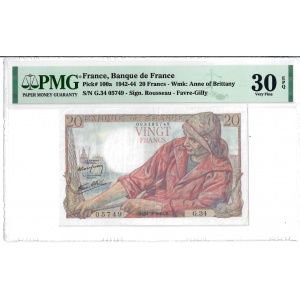 20 Francs, France 1942-44