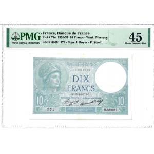 10 Francs, France 1936-37