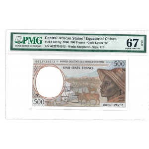 500 Francs, Equatorial Guinea 2000
