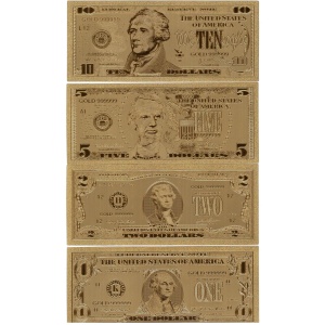 1, 2, 5, 10 Dollars, USA