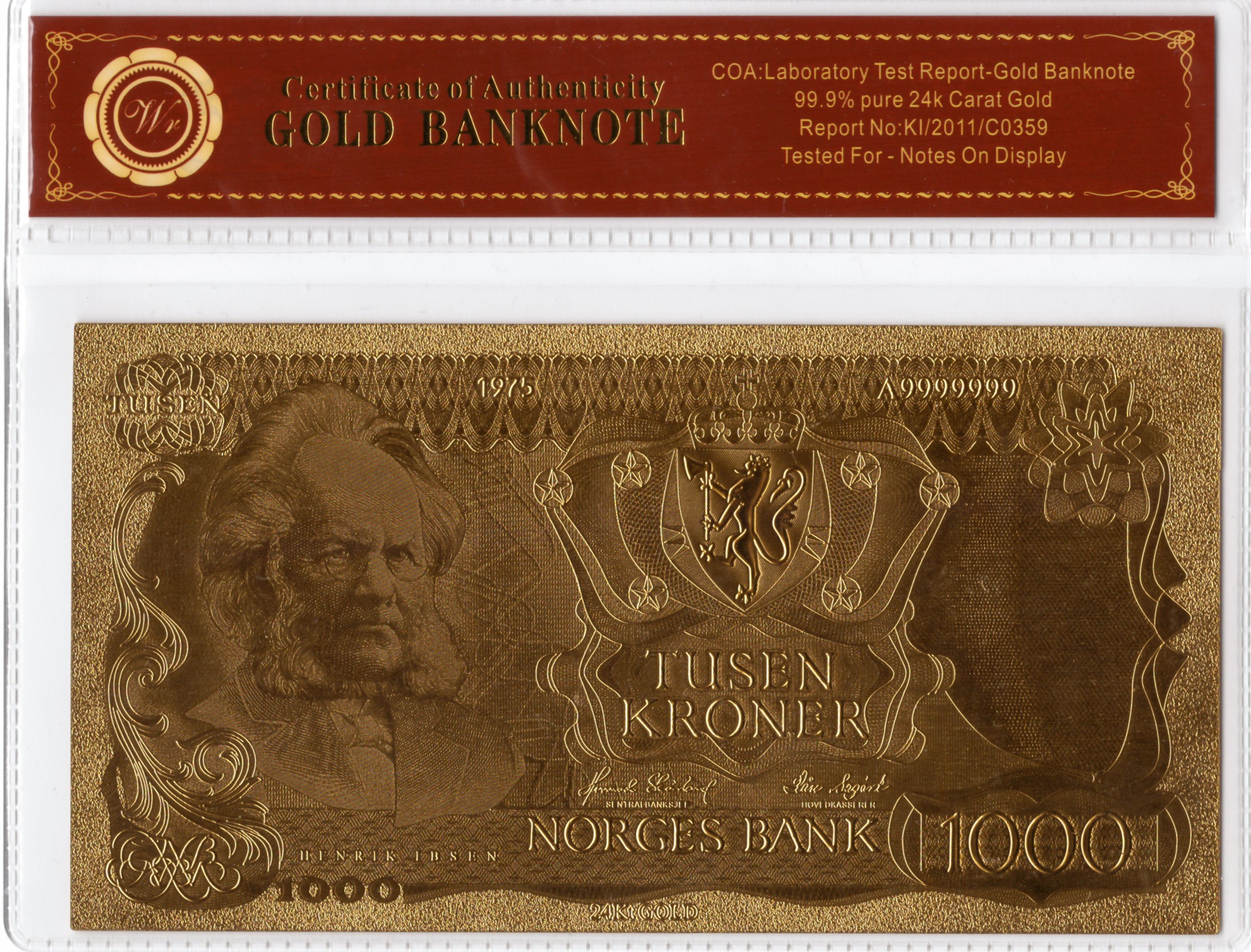 Gold 999999 Norway