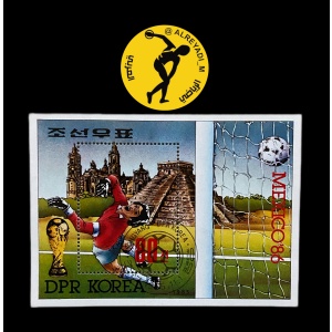 Postcard Korea, Mexico 1986