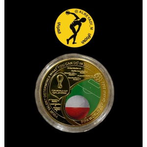 Gilded Qatar World Cup 2022 Medal, Poland